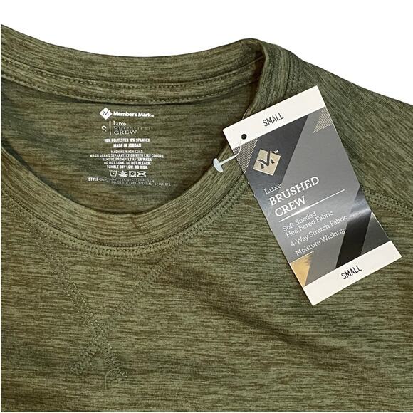 2PK Member's Mark Men's Luxe Performance Long Sleeve Crew 2 PC BUNDLE NWT S - Picture 5 of 7